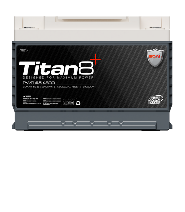 XS Power Titan8 PWR-S5-4800 12V Lithium BCI Group 48 Battery