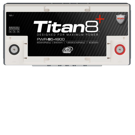 XS Power PWR-S5 Group 49 Titan8 12V Lithium 2000A 120 Energy Wh Battery for 5000 Watts