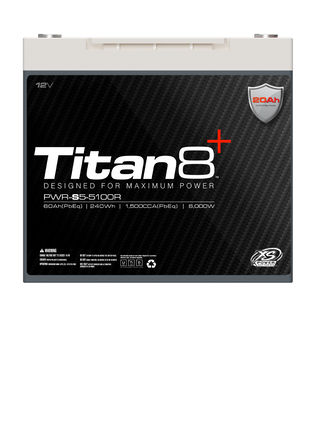 XS Power Titan8 PWR-S5-5100R 12V Lithium BCI Group 51R Battery