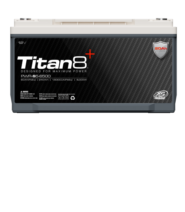 XS Power Titan8 PWR-S5-6500 12V Lithium BCI Group 65 Battery