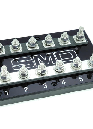 SMD 6SPOTHSFBALM 6-Spot Anl Fuse Block Black