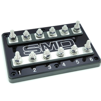 SMD 6SPOTHSFBALM 6-Spot Anl Fuse Block Black