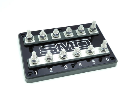 SMD 6SPOTHSFBALM 6-Spot Anl Fuse Block Black