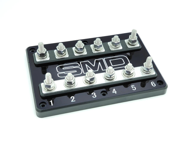 SMD 6SPOTHSFBALM 6-Spot Anl Fuse Block Black