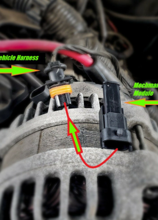 Mechman P103 Harness Adapter For Use With Factory 05> GM Vehicles w/ Mechman Alternator