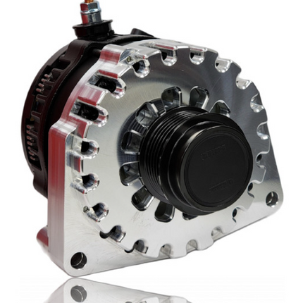 Mechman Alternators Billet 250 Amp Racing Alternator For C7 Corvette - Machined Finish