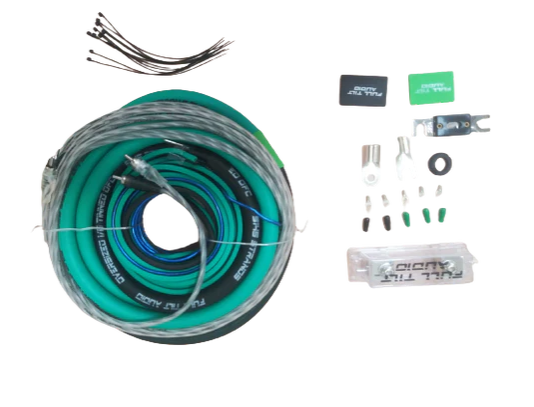 Full Tilt 1/0 Gauge Amplifier Wiring Kit - Multiple Colors