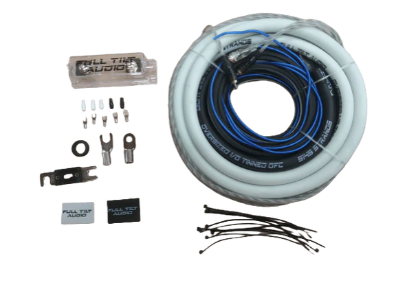 Full Tilt 1/0 Gauge Amplifier Wiring Kit - Multiple Colors