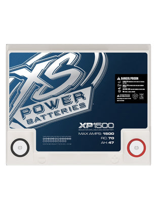 XS Power XP1500 12V 1500 Amp Deep Cycle AGM Car Audio Battery/Power Cell