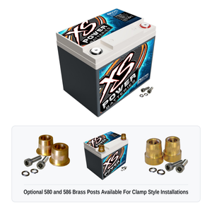 XS Power D975 12 Volt AGM 2100 Amp Sealed Car Audio Battery/Power Cell+Terminals