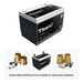 XS Power PWR-S5-3400 Titan8 battery with optional 580 and 586 brass post adaptors for clamp style installations