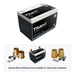 XS Power PWR-S5-3400R Titan8 battery with optional 580 and 586 brass post adaptors for clamp style installations