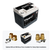 XS Power PWR-S5-4700 Titan8 battery with optional 580 and 586 brass post adaptors for clamp style installations