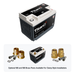 XS Power PWR-S5-4800 Titan8 battery with optional 580 and 586 brass post adaptors for clamp style installations