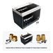 XS Power PWR-S6-3400R Titan8 lithium battery with optional 580 and 586 brass post adaptors for clamp style installations