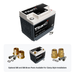 XS Power PWR-S6-4700 Titan8 lithium battery with optional 580 and 586 brass post adaptors for clamp style installations