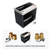 XS Power PWR-S6-5100R Titan8 lithium battery with optional 580 and 586 brass post adaptors for clamp style installations