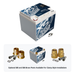 XS Power XP1500 12V AGM secondary reserve battery with optional 580 and 586 brass post adaptors for clamp style installations