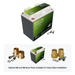 XS Power XV14Q 12V lithium starting powercell with optional 580 and 586 brass post adaptors for clamp style installations