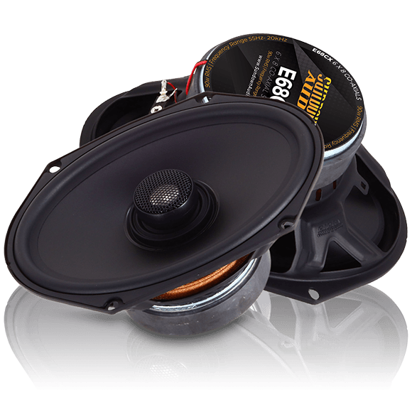 E-68CX 6" x 8" 6x8 Coaxial Car Audio Speakers+Built-In Tweeters - Sundown Audio