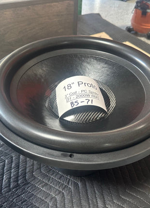 18" D1 Subwoofer Prototype - 2000W RMS - BS-71 image 0