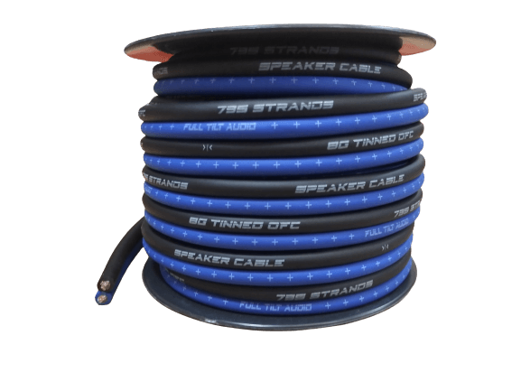 Full Tilt Audio 50' 8 AWG 100% OFC Speaker Wire