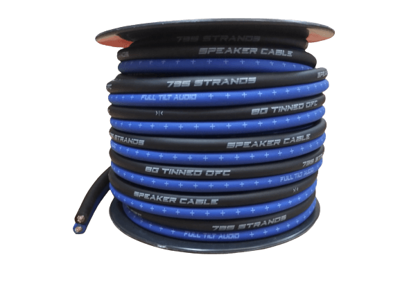 Full Tilt Audio 50' 8 AWG 100% OFC Speaker Wire - Sundown Audio