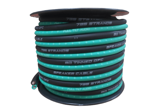 Full Tilt Audio 50' 8 AWG 100% OFC Speaker Wire