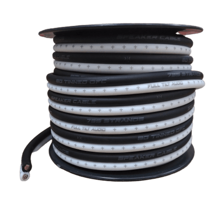 Full Tilt Audio 50' 8 AWG 100% OFC Speaker Wire