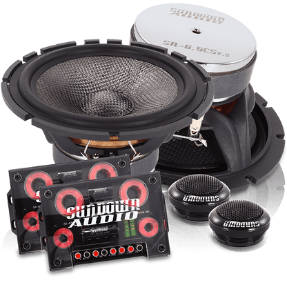 SA-6.5CS v.3 6.5" 6-1/2 Component Car Audio Speakers+Tweeters - Sundown Audio