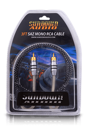 SAZ1-3FT Mono Channel RCA Interconnects - Sundown Audio