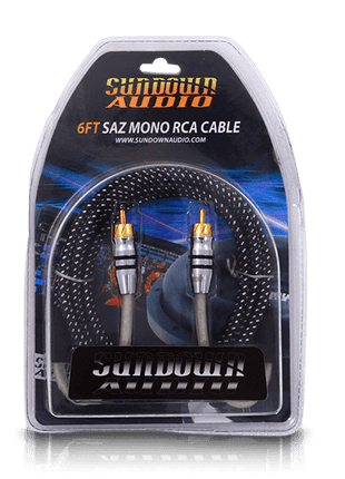 SAZ1-6FT Mono Channel RCA Interconnects - Sundown Audio