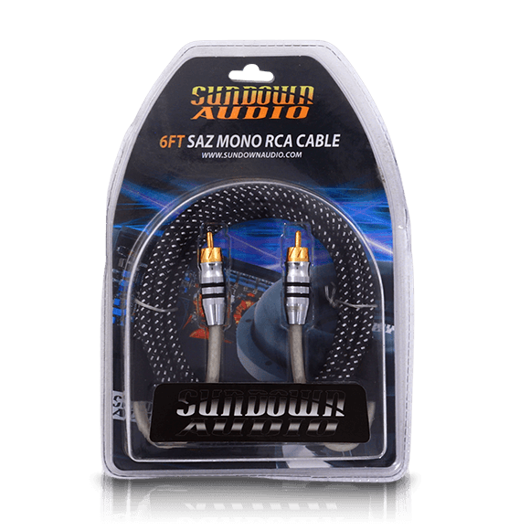 SAZ1-6FT Mono Channel RCA Interconnects - Sundown Audio