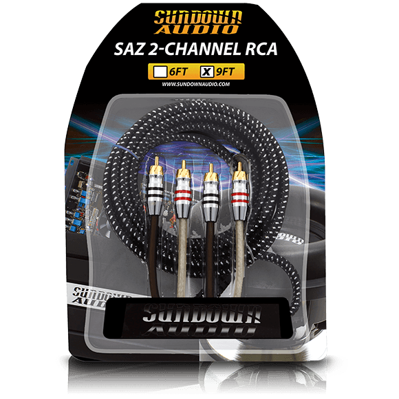 SAZ2-12FT SAZ 2-Channel RCA Interconnects - Sundown Audio