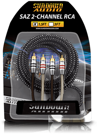 SAZ2-1.5FT SAZ 2-Channel RCA Interconnects - Sundown Audio