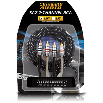 SAZ2-1.5FT SAZ 2-Channel RCA Interconnects - Sundown Audio