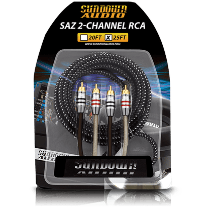 SAZ2-25FT SAZ 2-Channel RCA Interconnects - Sundown Audio