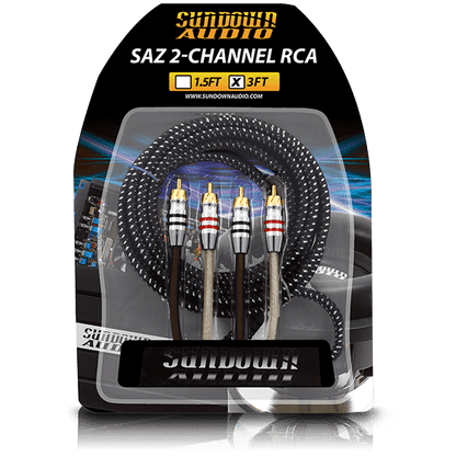 SAZ2-3FT SAZ 2-Channel RCA Interconnects - Sundown Audio