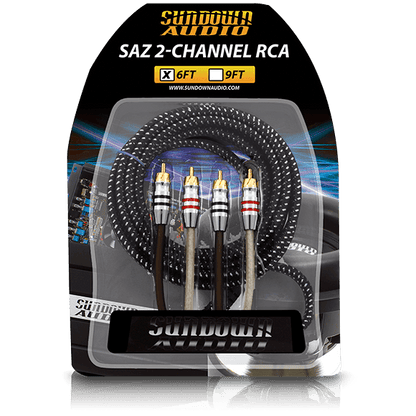 SAZ2-6FT SAZ 2-Channel RCA Interconnects - Sundown Audio