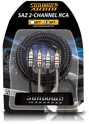 SAZ2-9FT SAZ 2-Channel RCA Interconnects - Sundown Audio