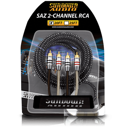 SAZ4-20FT SAZ 4-Channel RCA Interconnects - Sundown Audio