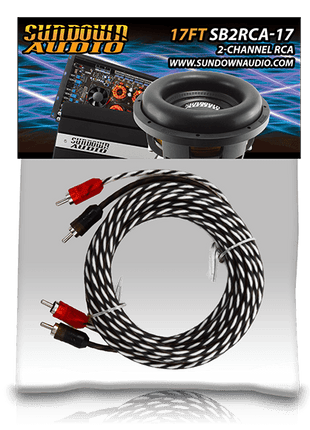 SB2-17FT 2-Channel RCA Interconnect Cables - Sundown Audio