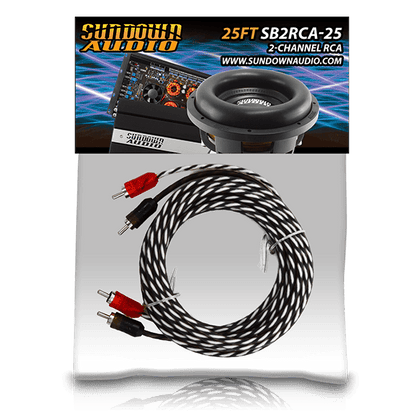 SB2-25FT 2-Channel RCA Interconnect Cables - Sundown Audio