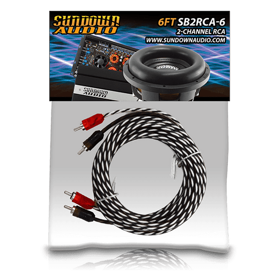 SB2-6FT 2-Channel RCA Interconnect Cables - Sundown Audio