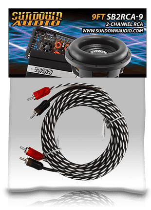 SB2-9FT 2-Channel RCA Interconnect Cables - Sundown Audio
