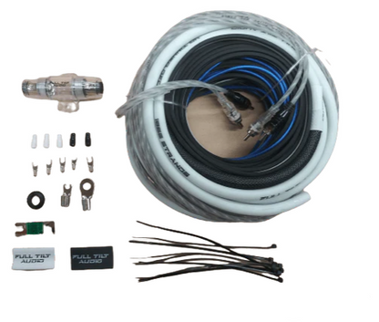 Full Tilt 4 Gauge Amplifier Wiring Kit - Multiple Colors