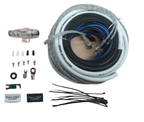 Full Tilt 4 Gauge Amplifier Wiring Kit - Multiple Colors