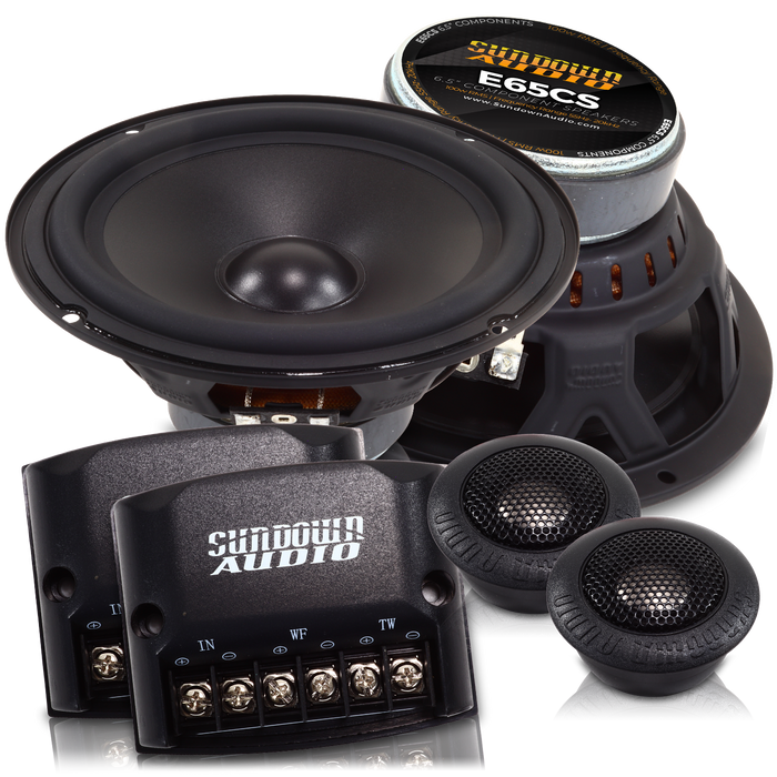 Sundown Audio E-6.5CS 6.5" 6-1/2 Component Car Audio Speakers+Tweeters