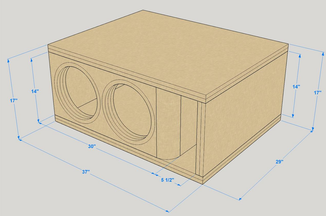 Dual 12 online inch bandpass box