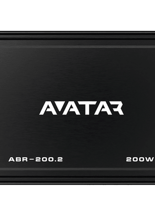 Avatar ABR-200.2 2 Channel Class AB 200 Watt Black Amplifier Buran Series - Showtime Electronics